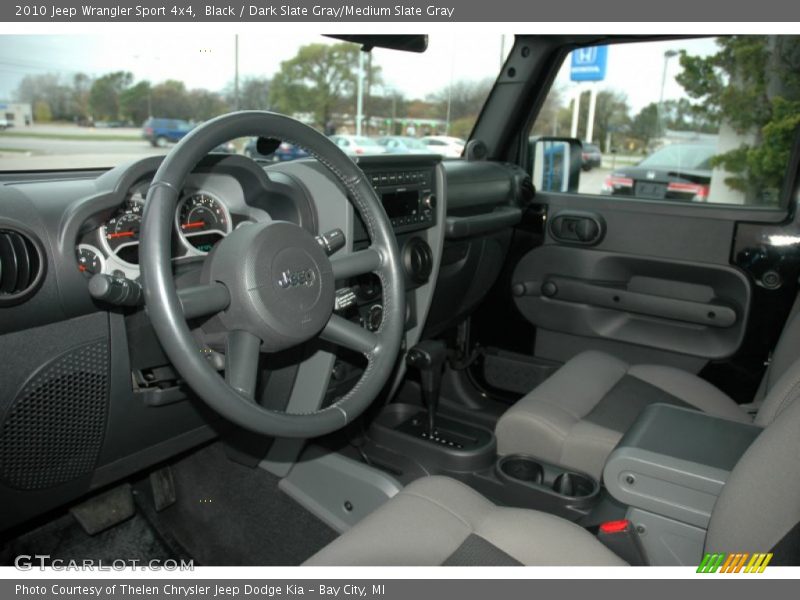 Black / Dark Slate Gray/Medium Slate Gray 2010 Jeep Wrangler Sport 4x4