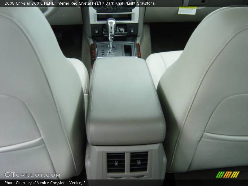 Inferno Red Crystal Pearl / Dark Khaki/Light Graystone 2008 Chrysler 300 C HEMI