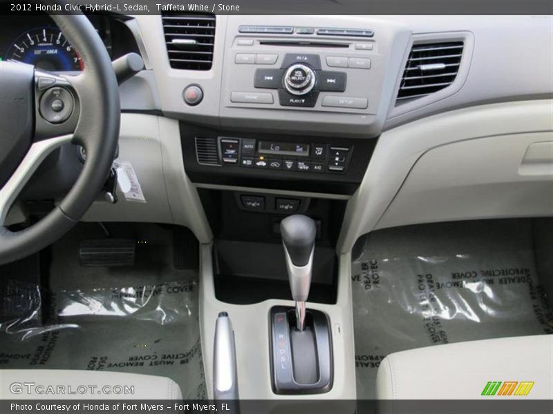 Controls of 2012 Civic Hybrid-L Sedan