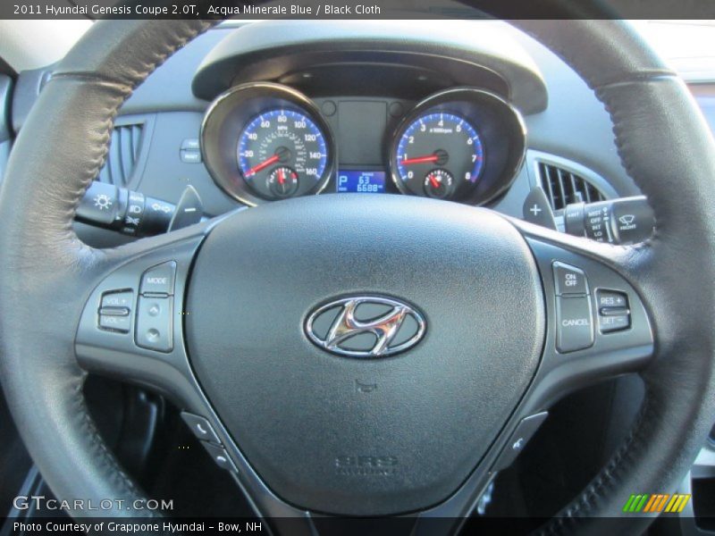 Acqua Minerale Blue / Black Cloth 2011 Hyundai Genesis Coupe 2.0T