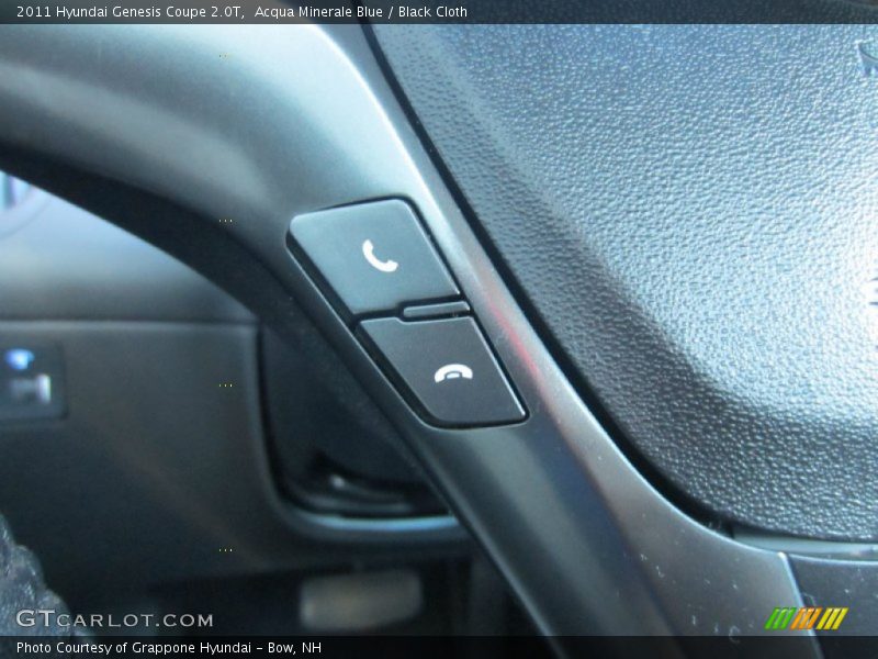 Acqua Minerale Blue / Black Cloth 2011 Hyundai Genesis Coupe 2.0T