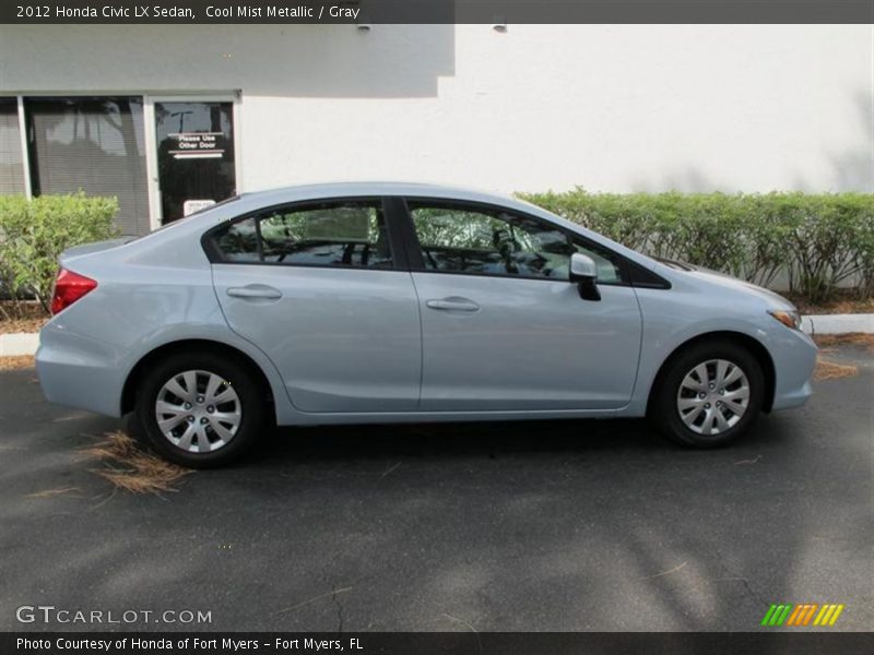 Cool Mist Metallic / Gray 2012 Honda Civic LX Sedan