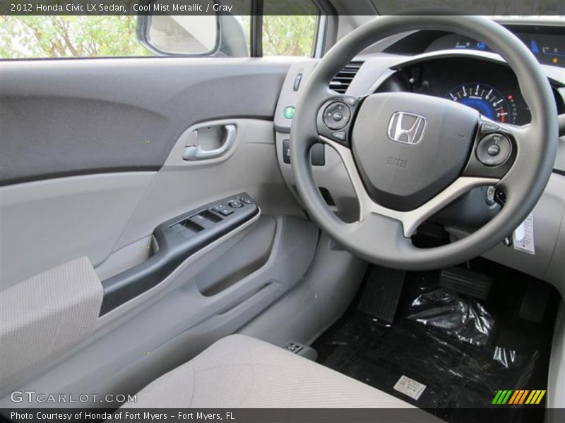 Cool Mist Metallic / Gray 2012 Honda Civic LX Sedan