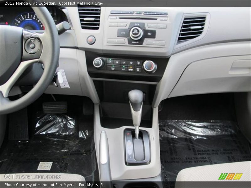 Cool Mist Metallic / Gray 2012 Honda Civic LX Sedan