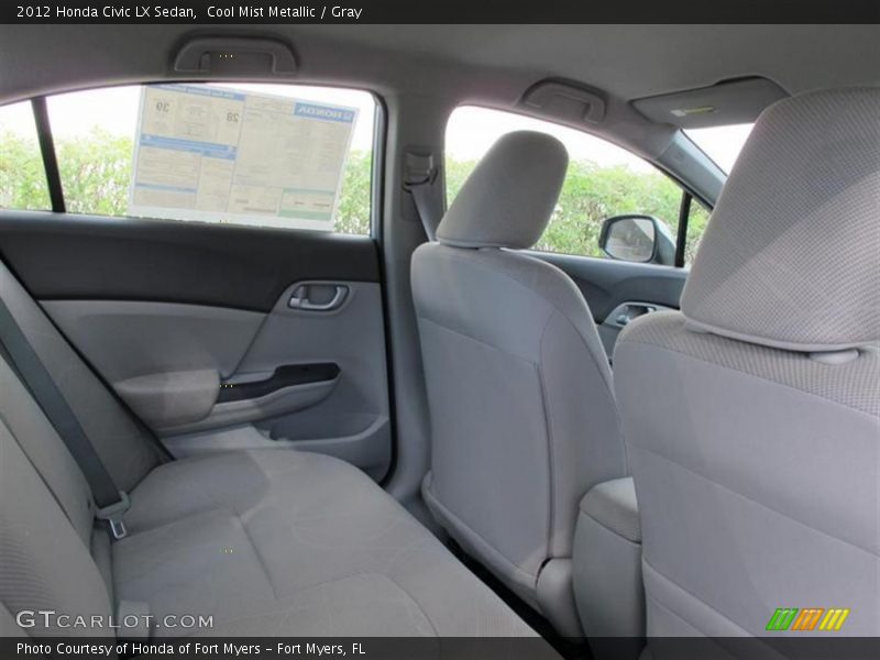 Cool Mist Metallic / Gray 2012 Honda Civic LX Sedan