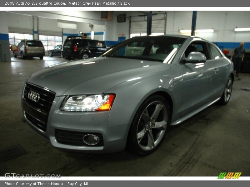 Meteor Grey Pearl Metallic / Black 2008 Audi A5 3.2 quattro Coupe