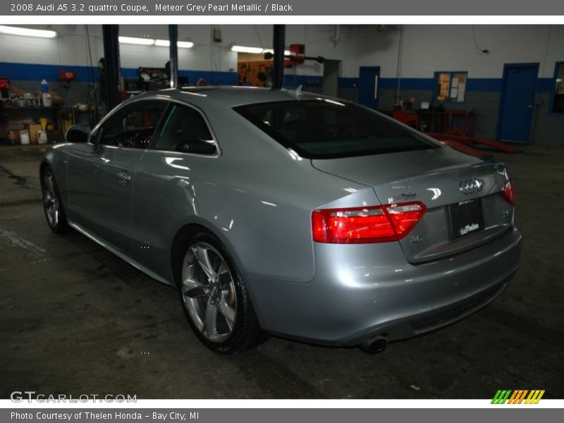 Meteor Grey Pearl Metallic / Black 2008 Audi A5 3.2 quattro Coupe