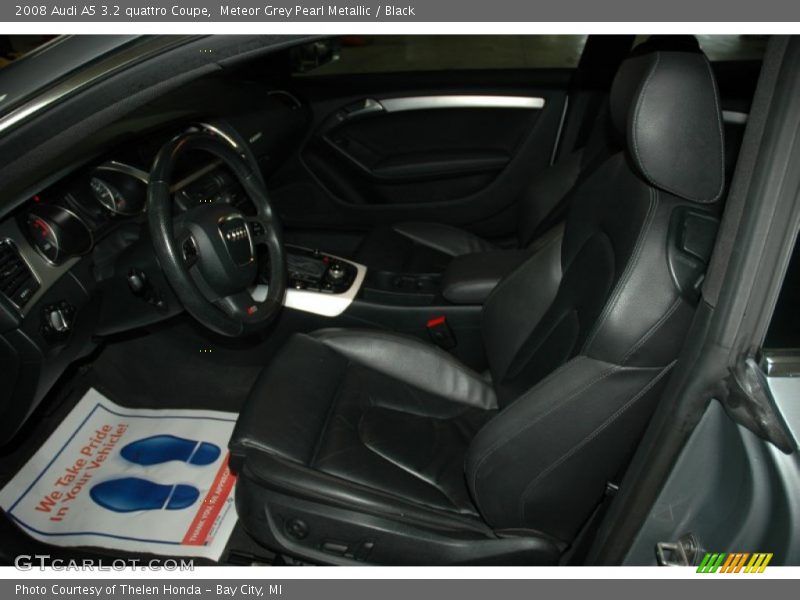 Meteor Grey Pearl Metallic / Black 2008 Audi A5 3.2 quattro Coupe