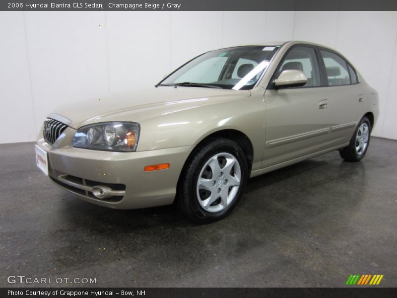 Champagne Beige / Gray 2006 Hyundai Elantra GLS Sedan