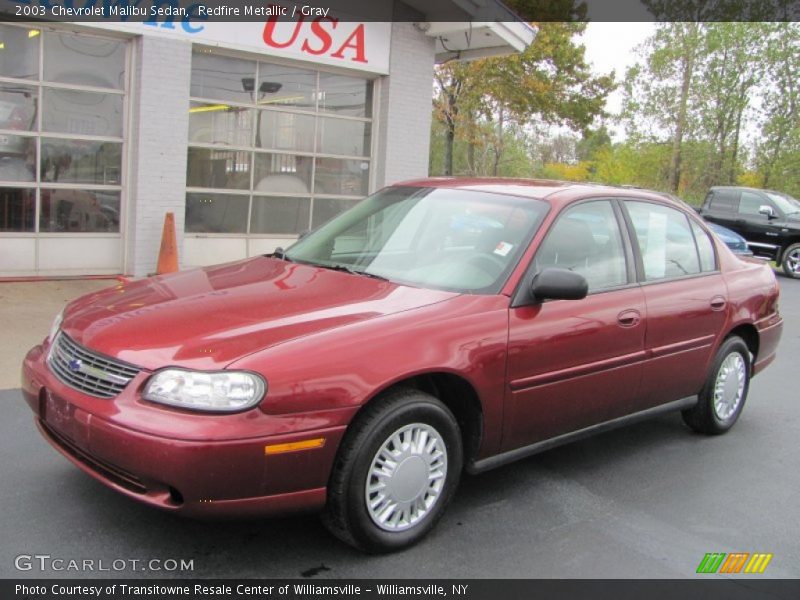 Redfire Metallic / Gray 2003 Chevrolet Malibu Sedan