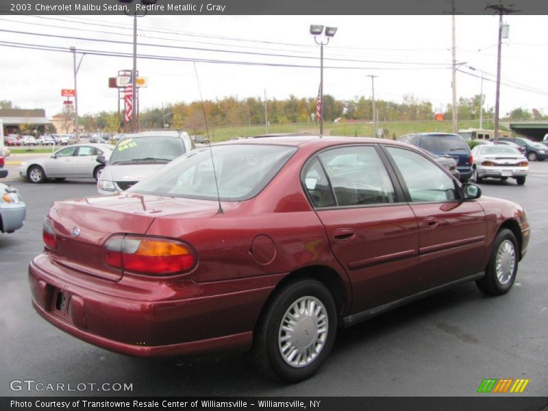 Redfire Metallic / Gray 2003 Chevrolet Malibu Sedan
