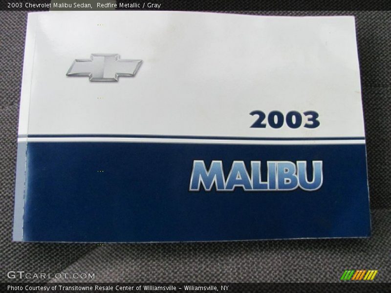 Redfire Metallic / Gray 2003 Chevrolet Malibu Sedan