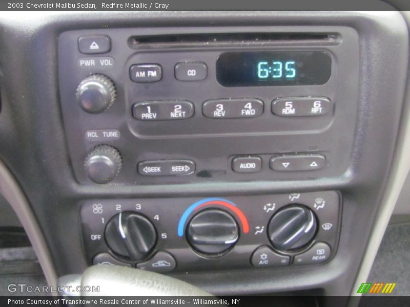 Redfire Metallic / Gray 2003 Chevrolet Malibu Sedan