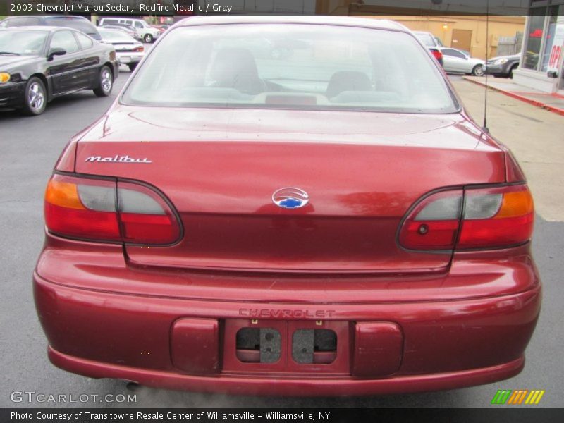 Redfire Metallic / Gray 2003 Chevrolet Malibu Sedan