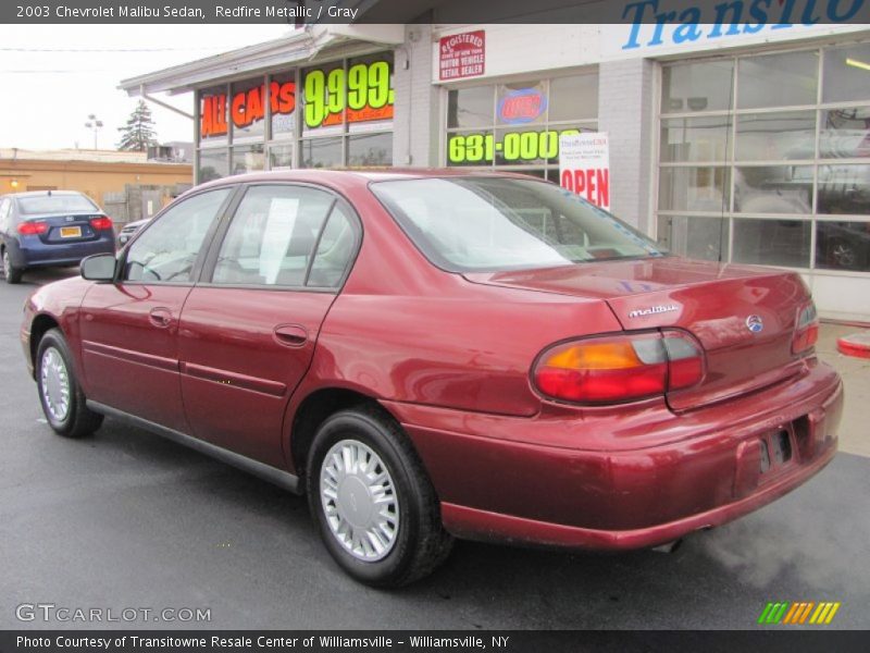 Redfire Metallic / Gray 2003 Chevrolet Malibu Sedan