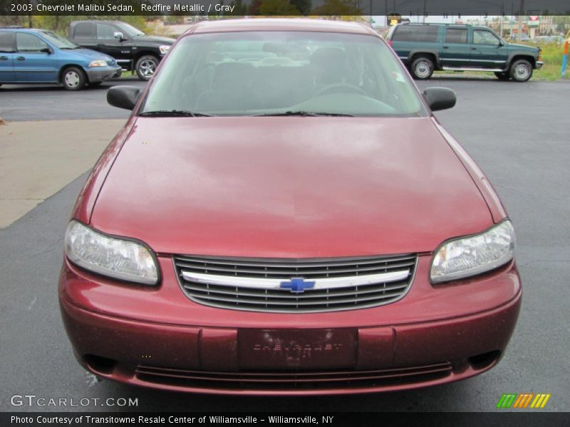 Redfire Metallic / Gray 2003 Chevrolet Malibu Sedan