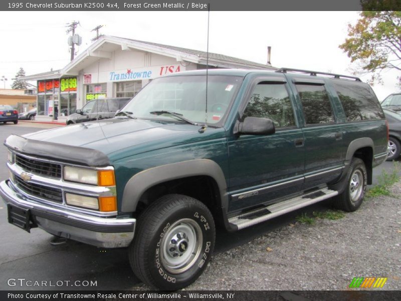 Forest Green Metallic / Beige 1995 Chevrolet Suburban K2500 4x4