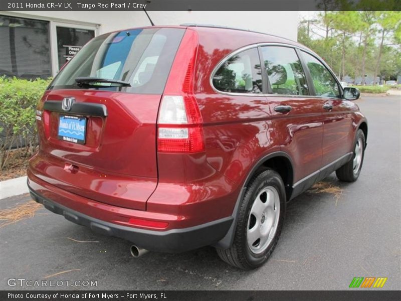 Tango Red Pearl / Gray 2011 Honda CR-V LX