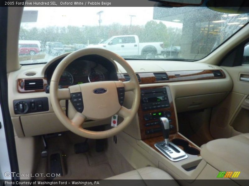 Oxford White / Pebble Beige 2005 Ford Five Hundred SEL