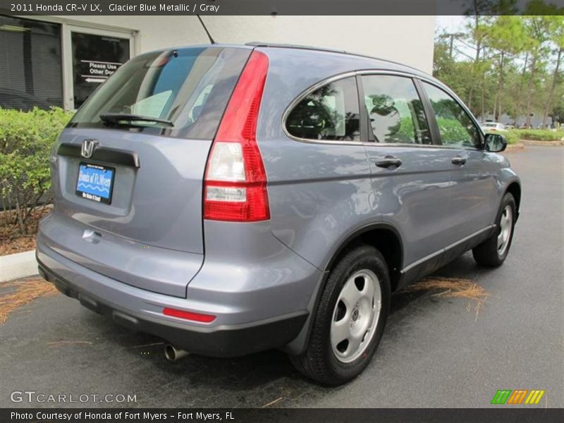 Glacier Blue Metallic / Gray 2011 Honda CR-V LX