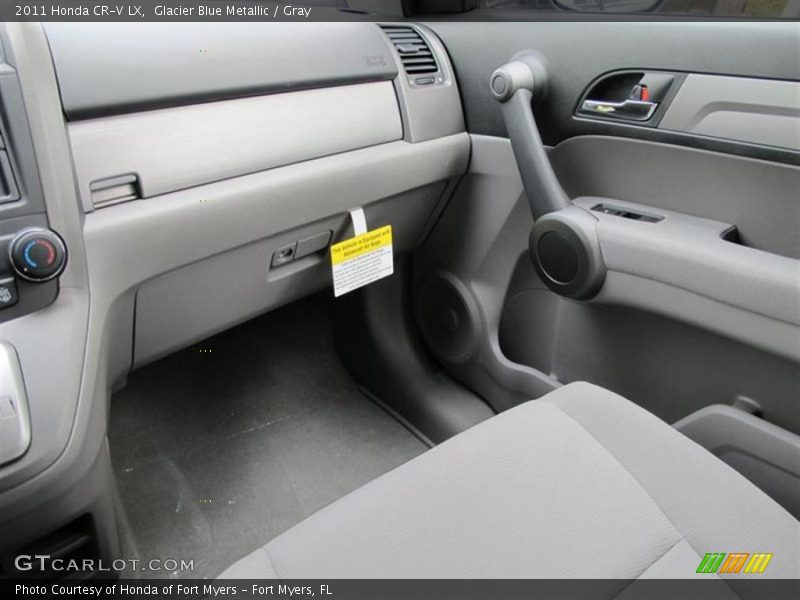 Glacier Blue Metallic / Gray 2011 Honda CR-V LX