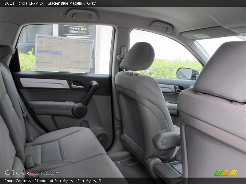 Glacier Blue Metallic / Gray 2011 Honda CR-V LX