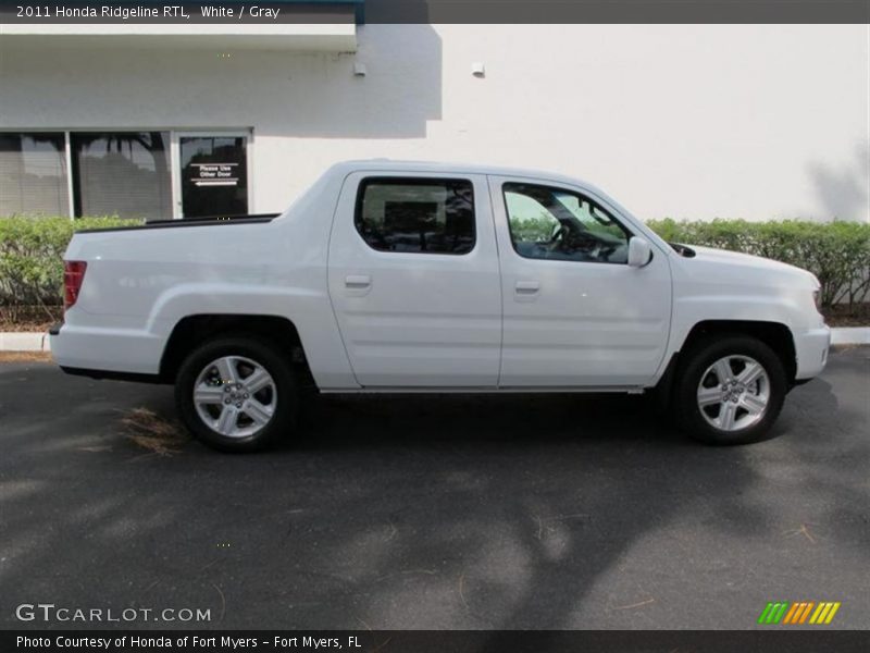 White / Gray 2011 Honda Ridgeline RTL
