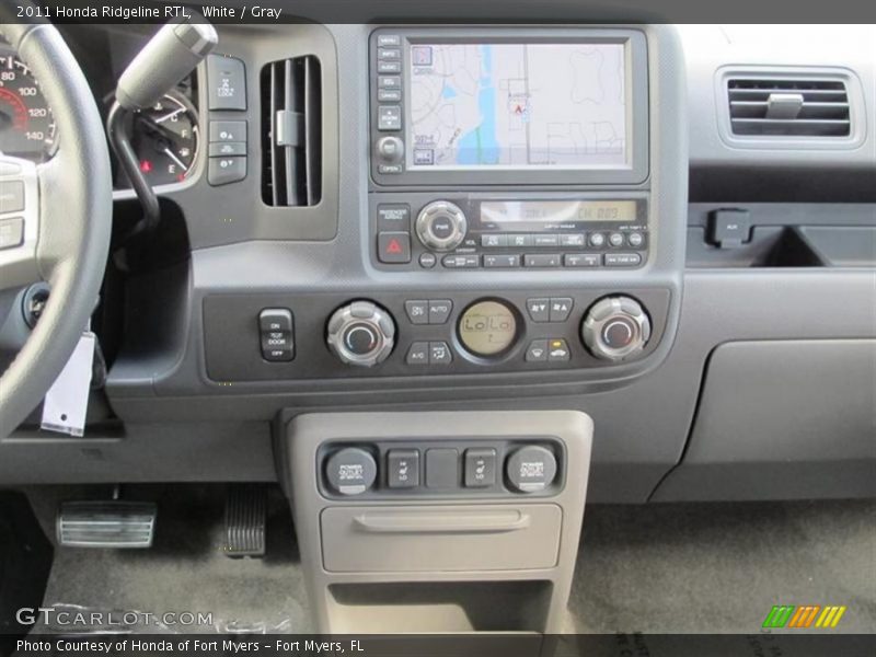 White / Gray 2011 Honda Ridgeline RTL