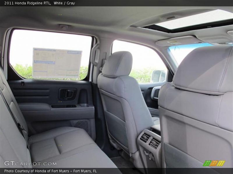 White / Gray 2011 Honda Ridgeline RTL