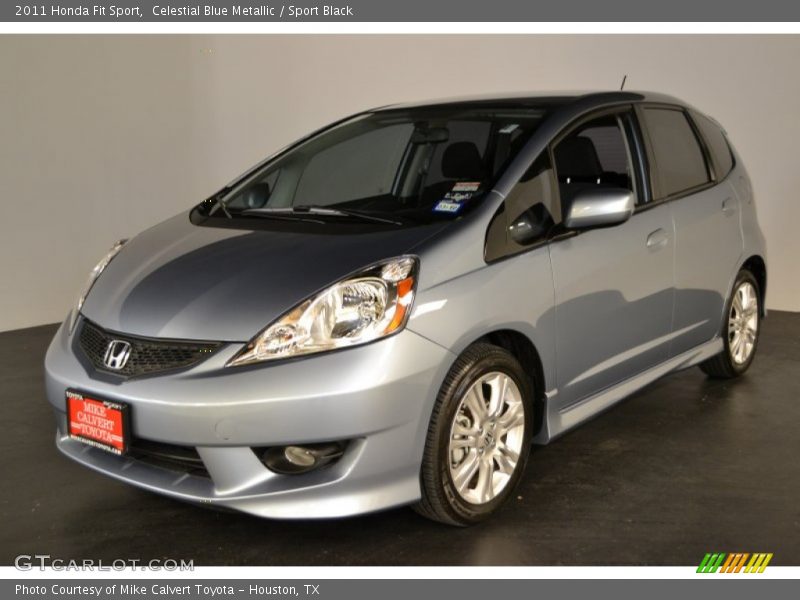 Celestial Blue Metallic / Sport Black 2011 Honda Fit Sport