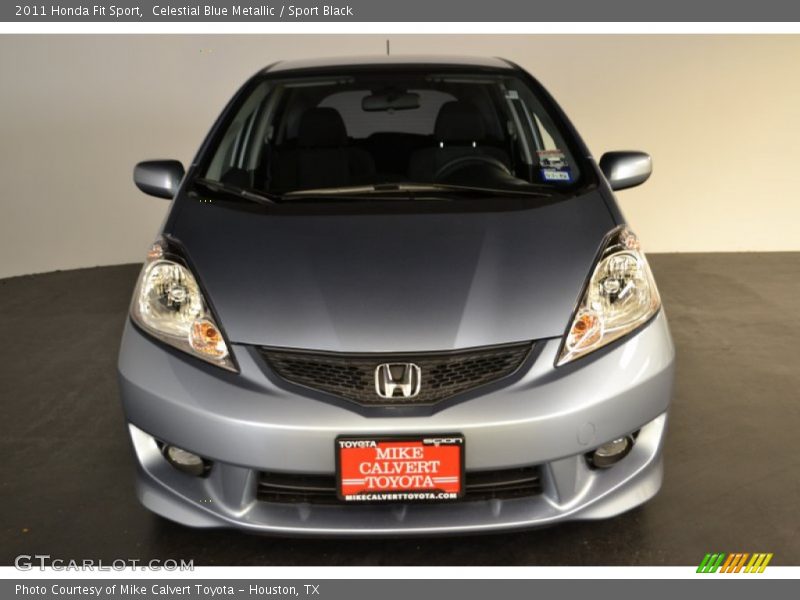 Celestial Blue Metallic / Sport Black 2011 Honda Fit Sport