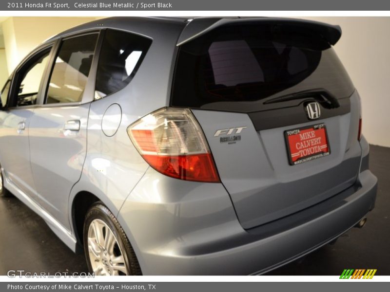Celestial Blue Metallic / Sport Black 2011 Honda Fit Sport