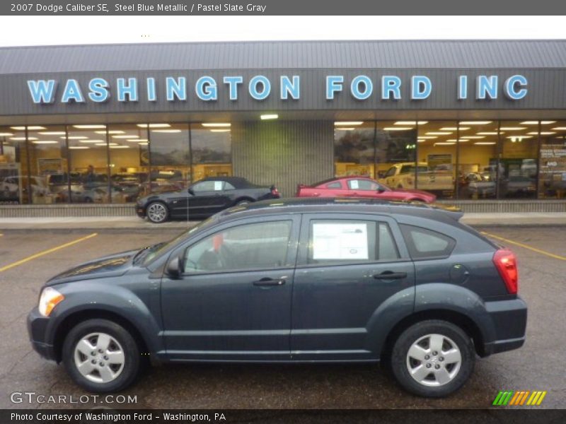 Steel Blue Metallic / Pastel Slate Gray 2007 Dodge Caliber SE