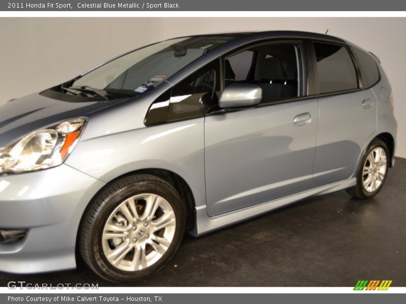 Celestial Blue Metallic / Sport Black 2011 Honda Fit Sport