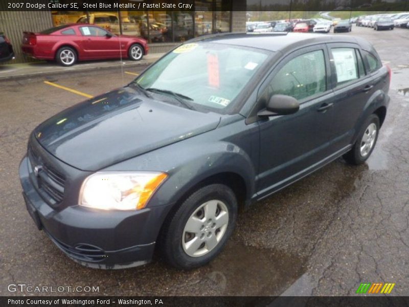 Steel Blue Metallic / Pastel Slate Gray 2007 Dodge Caliber SE
