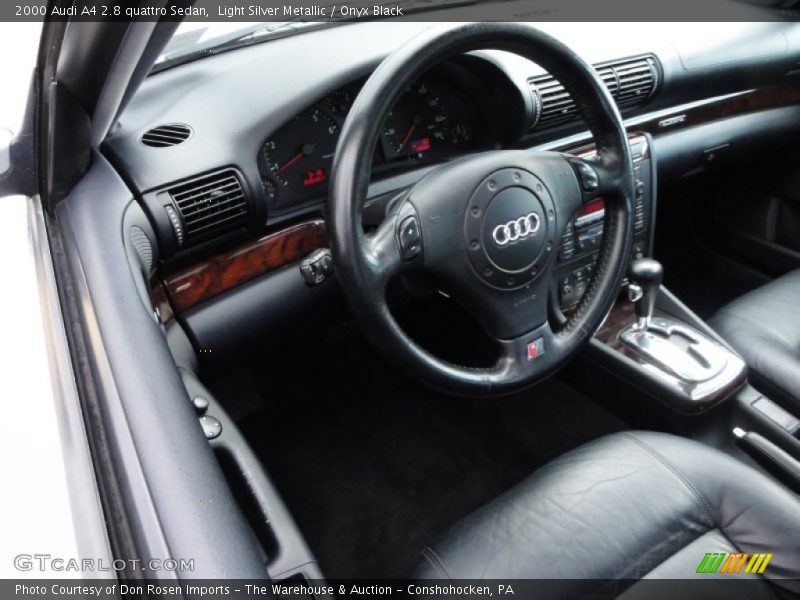 Light Silver Metallic / Onyx Black 2000 Audi A4 2.8 quattro Sedan