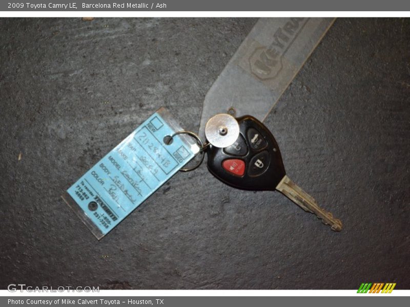 Barcelona Red Metallic / Ash 2009 Toyota Camry LE