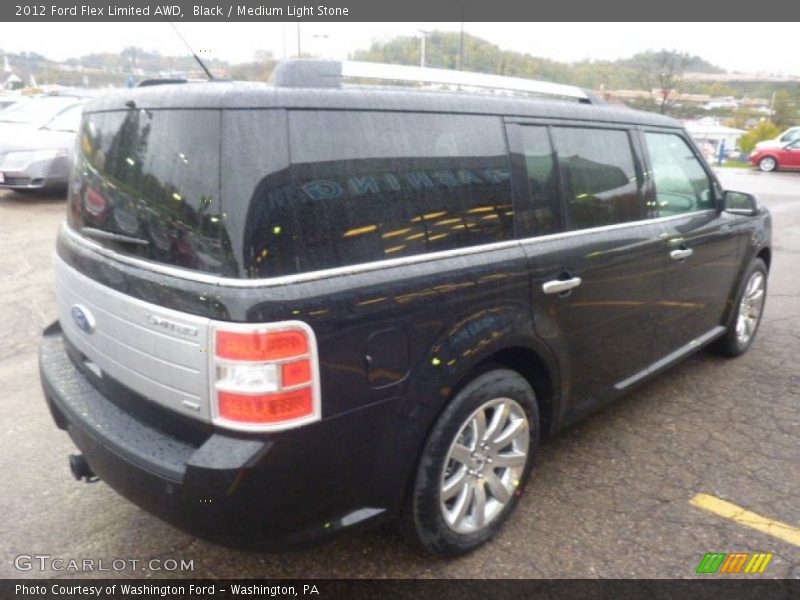 Black / Medium Light Stone 2012 Ford Flex Limited AWD