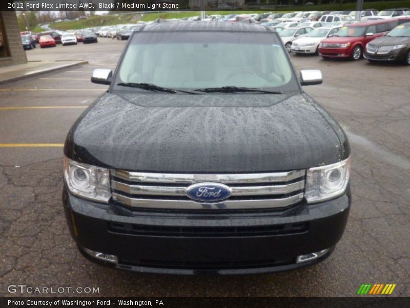 Black / Medium Light Stone 2012 Ford Flex Limited AWD