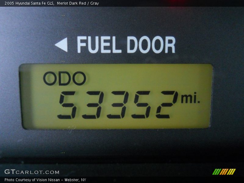 Merlot Dark Red / Gray 2005 Hyundai Santa Fe GLS