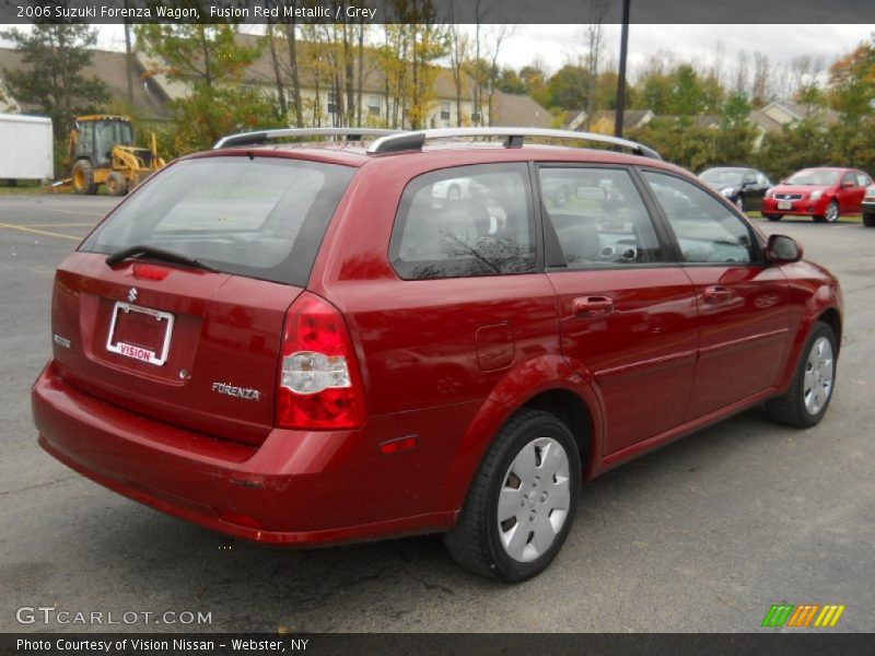 Fusion Red Metallic / Grey 2006 Suzuki Forenza Wagon