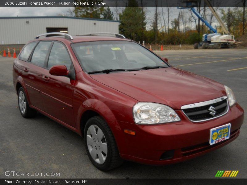 Fusion Red Metallic / Grey 2006 Suzuki Forenza Wagon