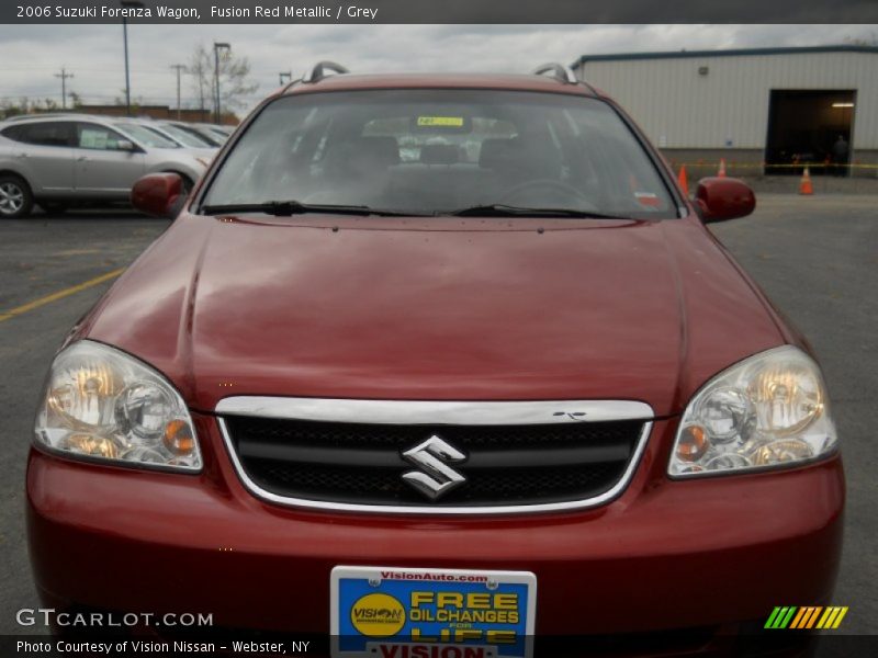 Fusion Red Metallic / Grey 2006 Suzuki Forenza Wagon