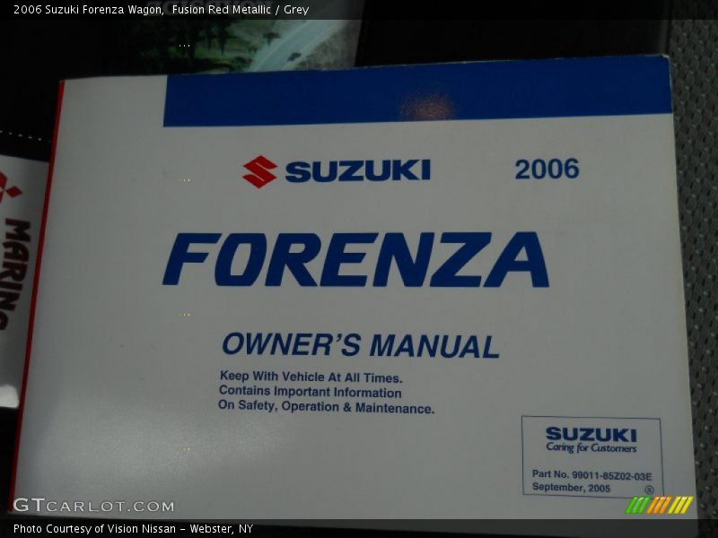 Fusion Red Metallic / Grey 2006 Suzuki Forenza Wagon