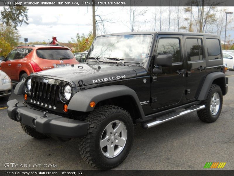 Black / Black/Dark Saddle 2011 Jeep Wrangler Unlimited Rubicon 4x4