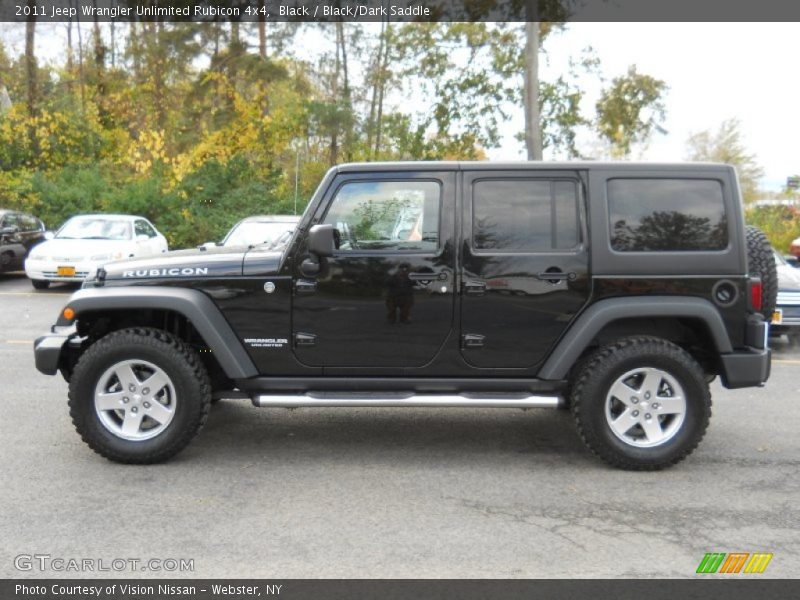Black / Black/Dark Saddle 2011 Jeep Wrangler Unlimited Rubicon 4x4