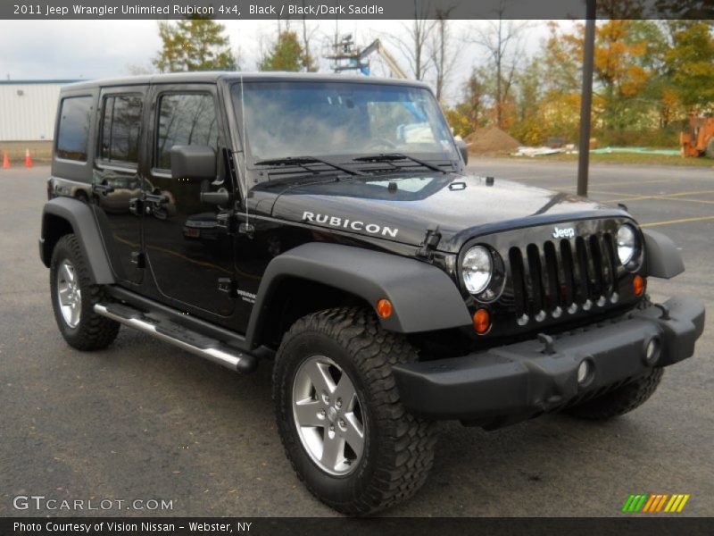 Black / Black/Dark Saddle 2011 Jeep Wrangler Unlimited Rubicon 4x4