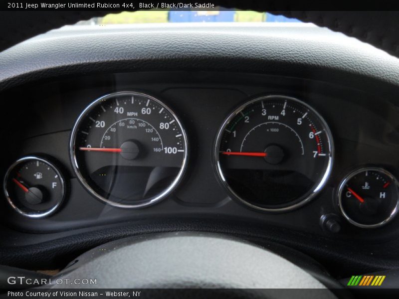 Black / Black/Dark Saddle 2011 Jeep Wrangler Unlimited Rubicon 4x4