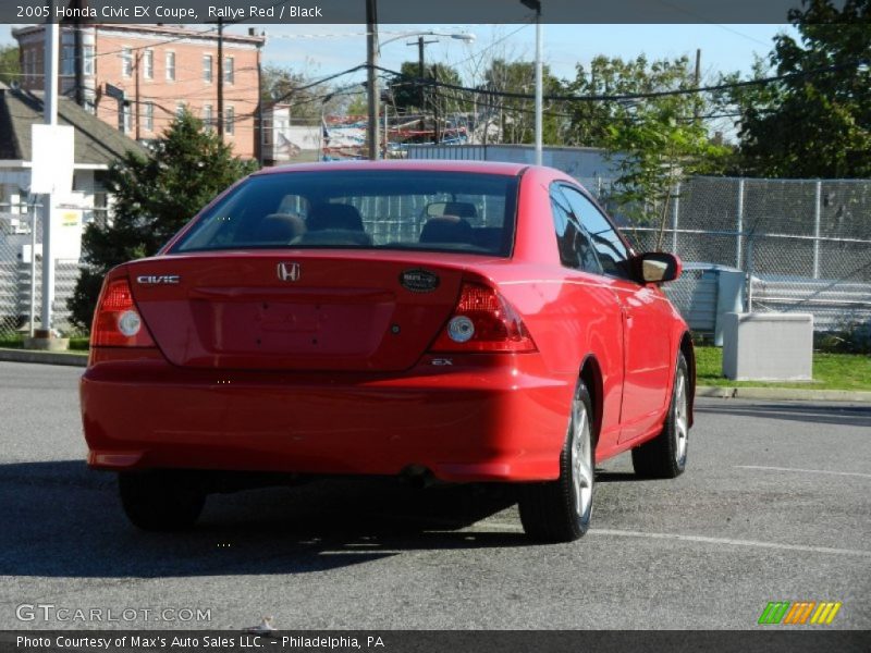 Rallye Red / Black 2005 Honda Civic EX Coupe