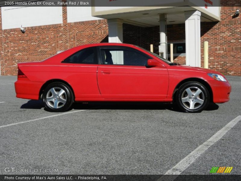 Rallye Red / Black 2005 Honda Civic EX Coupe